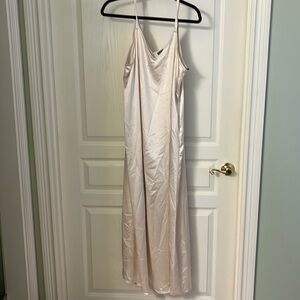 Vince Camuto Cream Satin Slip Dress